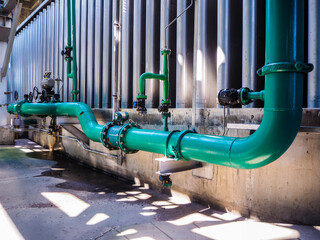 Flow transmitter of Vertex type for monitoring and control flow of water in industry zone at power...