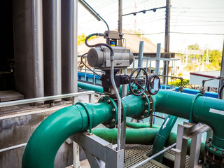 Pneumatic valve for On-Off type which apply industrial zone and popular to install with tank, pipe,...