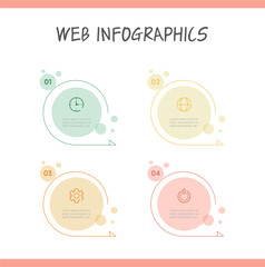 Presentation business infographic template Vector illustration