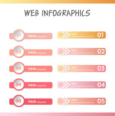 Obraz premium Presentation business infographic template Vector illustration