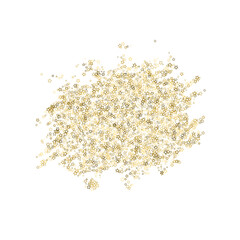 Gold Glitter Stars. Luxury Shiny Confetti.