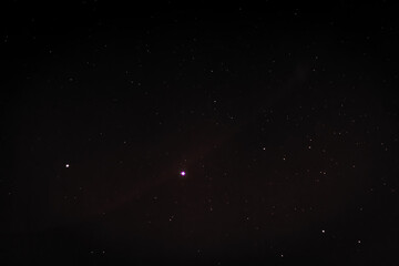 Fototapeta premium A stars in the dark sky of Spain
