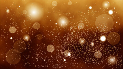綺麗なパーティクル背景素材 茶色