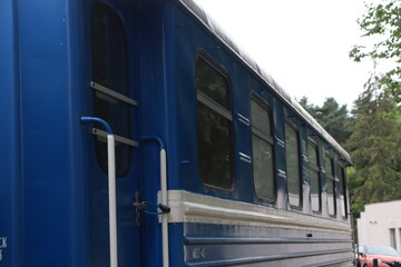 train wagon motion view from platform