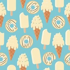 Donut and Ice Cream.