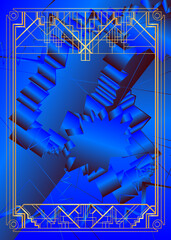 Futuristic colorful retro style background design. Abstract gradient shapes composition. Luxury