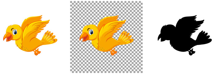 Set of bird character