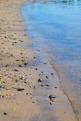 footprints on the beach