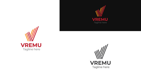 Letter V logo , Letter V monogram logo ,V letter Logo Design 