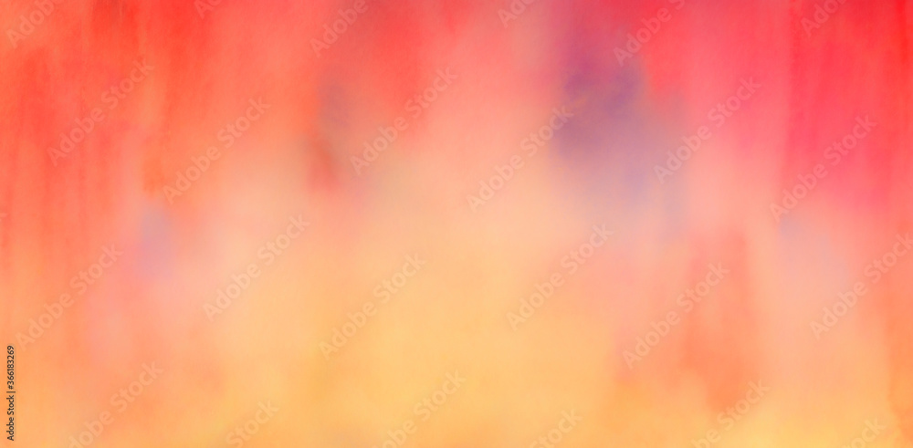 Wall mural abstract colorful background in yellow orange red and pink colors and soft blurred painted texture d