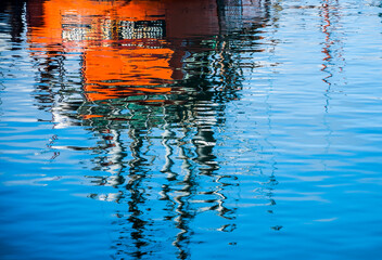 reflections in water