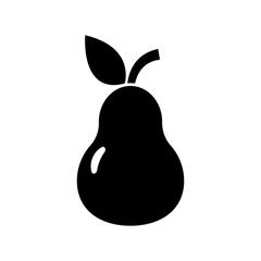pear fruit food icon vector