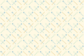 Seamless vector pattern of cutlery