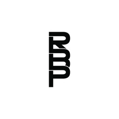 rbp letter original monogram logo design