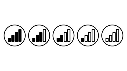 vector icon of signal bar