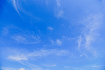 Blue sky with white clouds