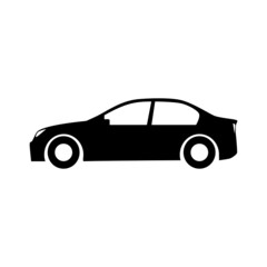 silhouette car icon for logo vehicle branding.vector illustration