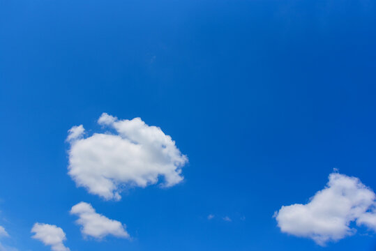 Rabbit shaped cloud in a blue sky with copy space.
