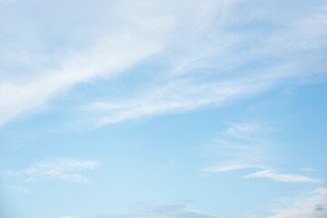 Blue sky with white clouds for texture background.