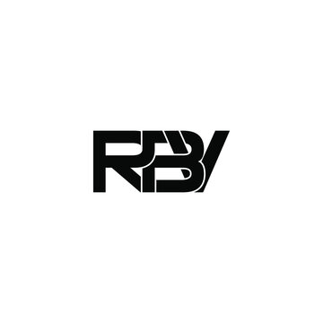 rbv letter original monogram logo design
