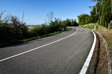 road in the countryside