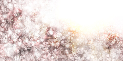 クリスマス　雪　冬　背景