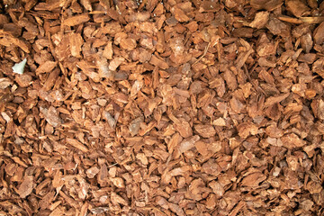 Red Cedar Bark Chips Texture Background