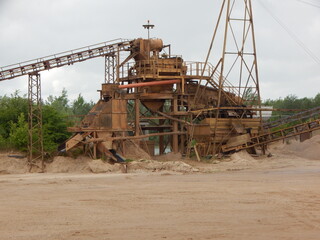 Fototapeta na wymiar coal mine shaft
