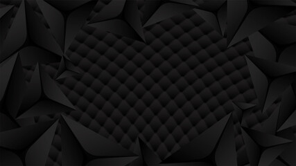 Black luxury background with copy space, illustration vector.