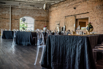 decorated event space