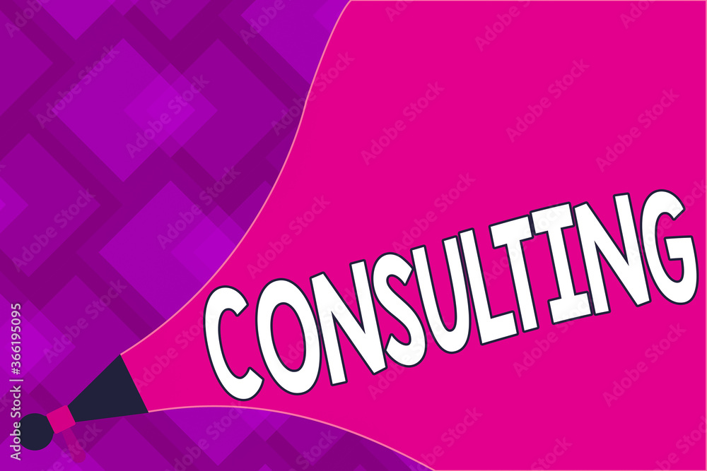Poster writing note showing consulting. business concept for engaged in giving expert advice to experts or 