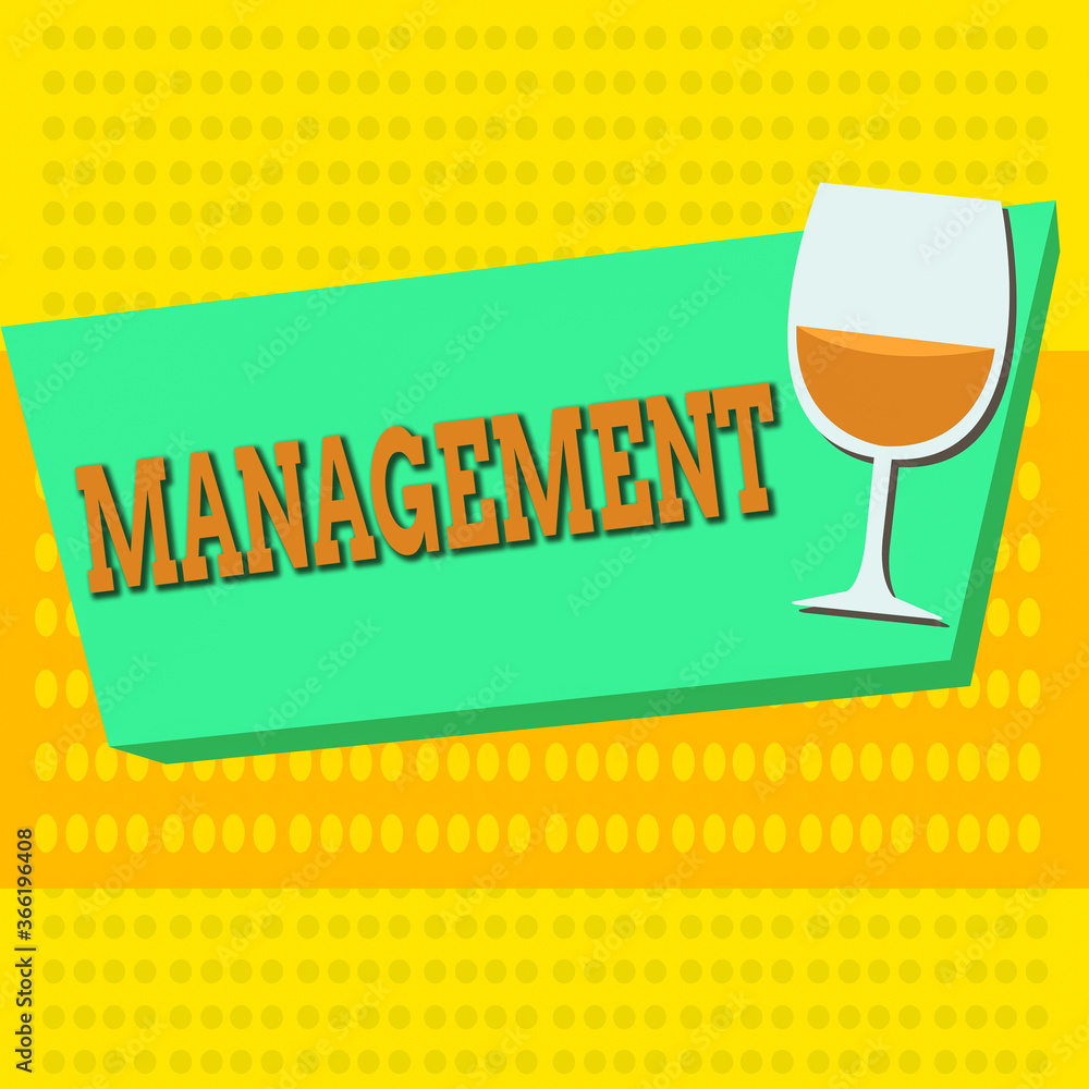 Poster word writing text management. business photo showcasing the authoritative act of directing or contro