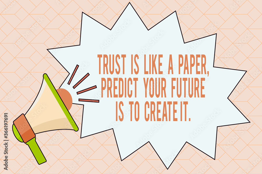 Poster handwriting text writing the best way to predict your future is to create it.. conceptual photo hard
