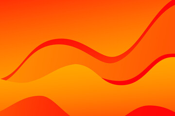 Abstract orange and red wavy background with curve lines. Burn. Fire. Flame. 