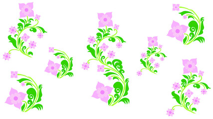 A beautiful seamless floral design