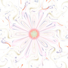 Abstract geometric pattern with floral shape