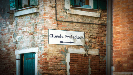 Street Sign to CLIMATE PROTECTION