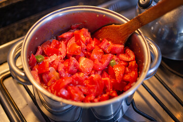 tomato sauce in a bowl