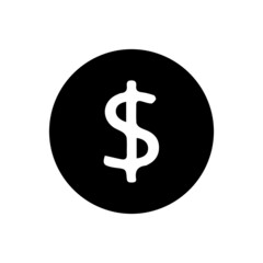 vector illusion icon of  United States Dollar's Sign Glyph