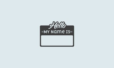 Hello My Name Is, Name Plate, Baby Typo,  Baby Tshirt Design,  Text Design, Baby Shirt Design