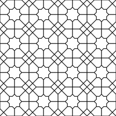 geomatric pattern with lines and squares. seamless islamic, indian motif pattern