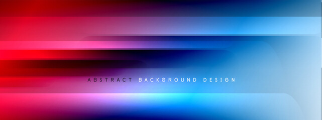 Motion concept neon shiny lines on liquid color gradients abstract backgrounds. Dynamic shadows and lights templates for text