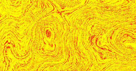 Render with abstract iridescent yellow and red background