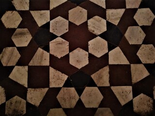 geometrical tile pattern