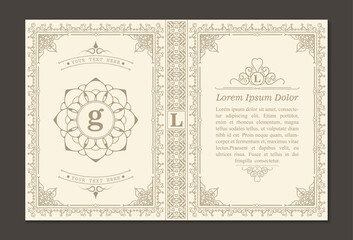 ornamental book cover design