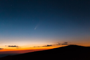 Neowise in sky
