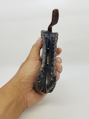 Traditional Javanese Purse in White Photo Stock