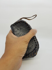 Traditional Javanese Purse in White Photo Stock