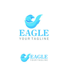 Eagle logo design, eagle head design concept, flying eagle, patriotism logo, creative bird logo, animal predator logo