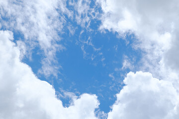 雲に囲まれた青い空22
